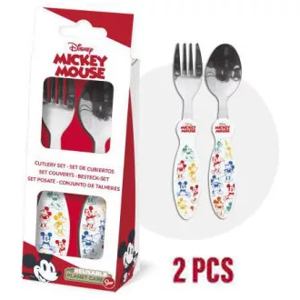   Disney Mickey Fun-Tastic fém evőeszköz készlet - 2 darabos