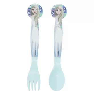   Disney Jégvarázs Ice Magic műanyag evőeszköz készlet - 2 darabos