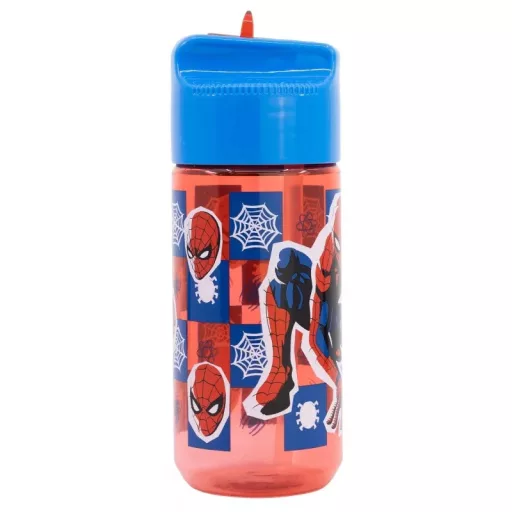 Pókember Midnight Flyer Hydro műanyag szívószálas kulacs 430 ml