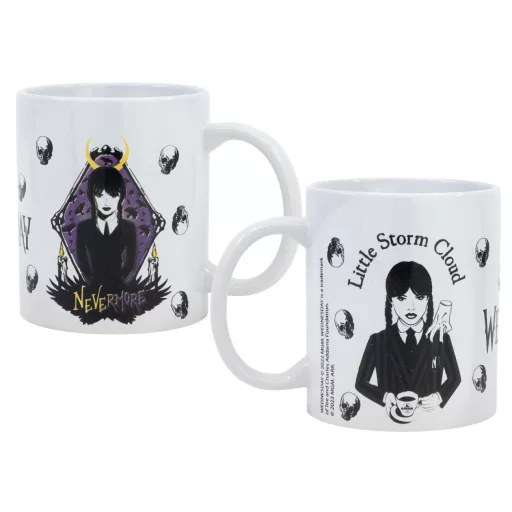 Wednesday Nevermore porcelán bögre 325 ml (11 oz) Díszdobozban