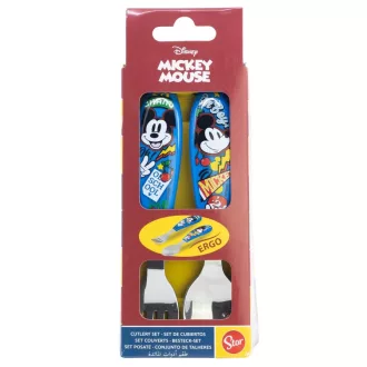   Disney Mickey True Champions fém ergo evőeszköz készlet - 2 darabos