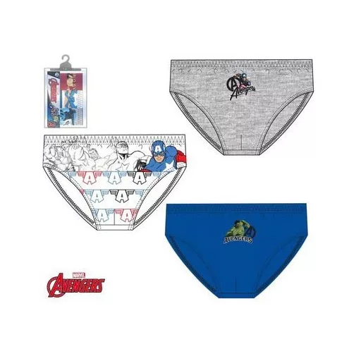 Bosszúállók Initiative gyerek fehérnemű, alsó 3 darab/csomag 2 - 8 év / 92 - 128 cm