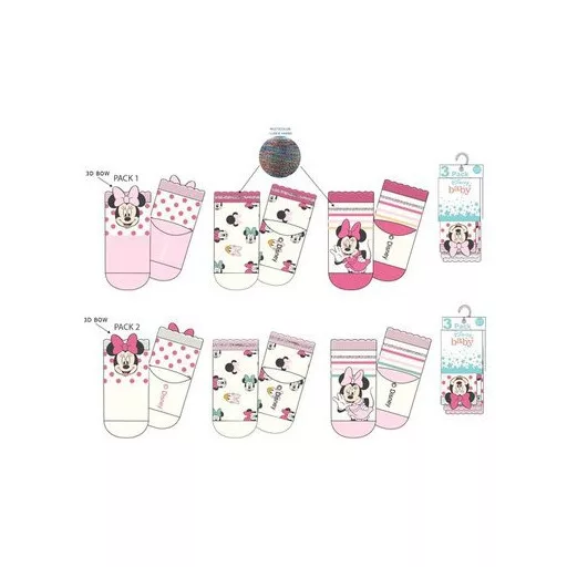 Disney Minnie Wink baba zokni 0-12 hó