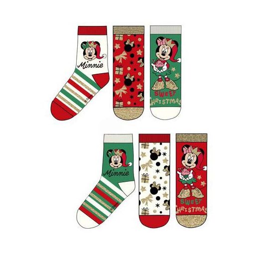 Disney Mickey and Minnie Gift Karácsonyi gyerek zokni 23-34