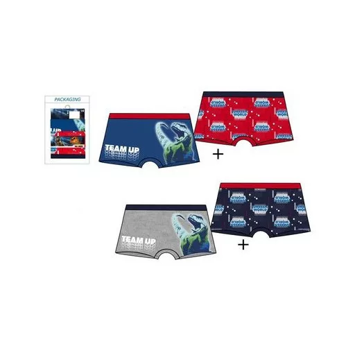Jurassic World Team Up gyerek boxeralsó 2 darab/csomag 2 - 8 év / 92 - 128 cm