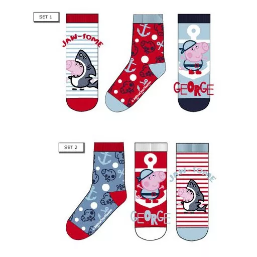 Peppa malac Pirate gyerek zokni 23-34