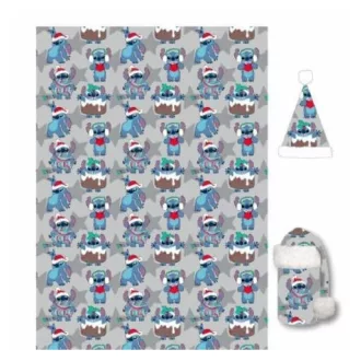 Stitch polár takaró és sapka karácsonyi