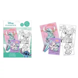 Stitch színező készlet