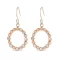 Victoria Rose gold színű karika fülbevaló