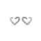 Victoria Ezüst színű szív fülbevaló