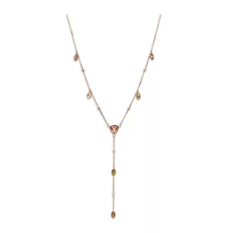 Victoria Rose gold színű színes köves nyaklánc