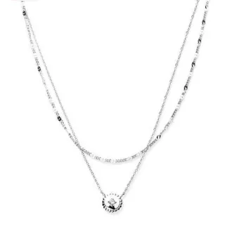 Victoria Ezüst színű köves nyaklánc szett
