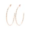 Victoria Rose gold színű karika fülbevaló