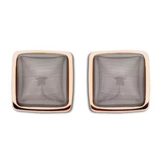 Victoria Rose gold színű barna köves fülbevaló