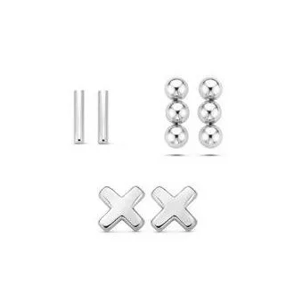 Victoria Ezüst színű fülbevaló szett