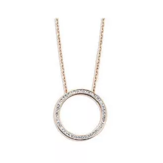 Victoria Rose gold színű fehér köves nyaklánc