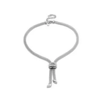 Victoria Ezüst színű vastag hálós nyaklánc