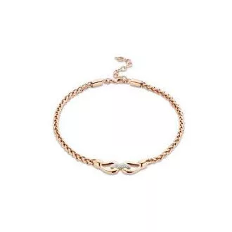 Victoria Rose gold színű fehér köves nyaklánc