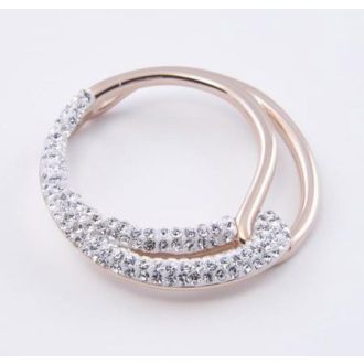 Victoria Rose gold színű fehér köves medál