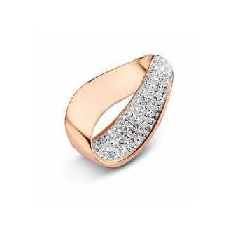 Victoria Rose gold színű fehér köves medál