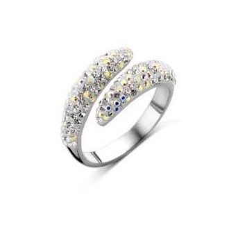 Victoria Ezüst színű fehér köves gyűrű