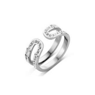 Victoria Ezüst színű fehér köves gyűrű