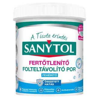   Sanytol folteltávolító, fertőtlenítős FEHÉRÍTŐ por 450g (8db/karton)