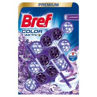   Bref Color Aktív WC tisztító, golyós Mega Pack, 3DB-os  3X50g LEVENDULA