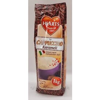   Hearts Karamell Cappuccino 1kg instant kávé Karamell ízesítés