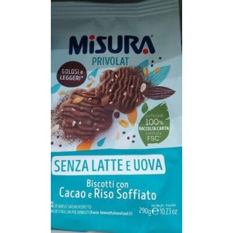 Misura kakaós keksz olasz tej és tojásmentes